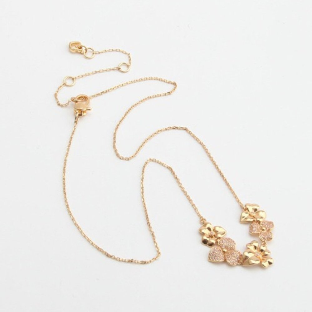 Kate Spade Precious Pansy Pave Necklace